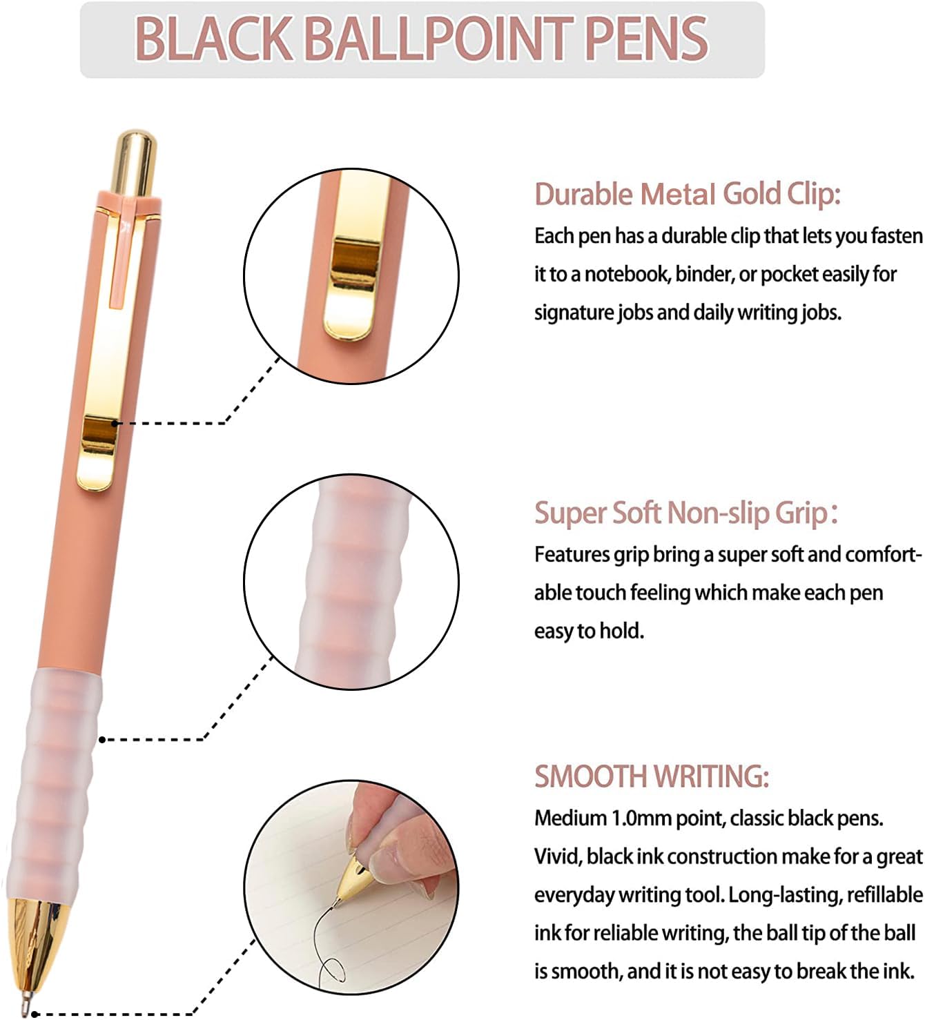 Smooth-Writing Ballpoint Pens